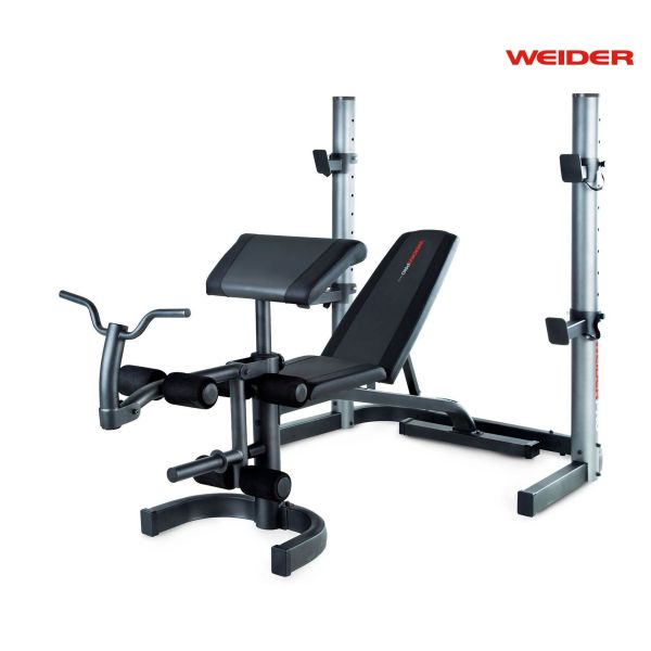 Weider Pro 490 DC Weight Bench with Rack (WEEVBE29711)
